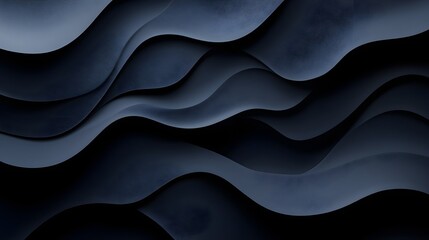 Obraz premium Abstract Dark Blue Wavy Pattern Background