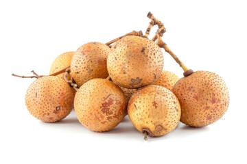 A pile of longan fruits stacked on top of each other, great for food and drink related concepts