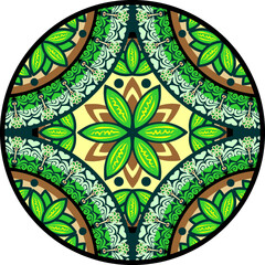 Traditional Batik Design from Indonesia