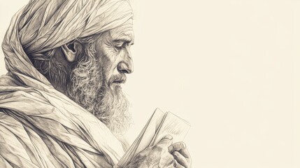 Determined to Rebuild: A Biblical Illustration of Nehemiah Holding the King’s Letters, Focused on Facing the Challenges in Jerusalem