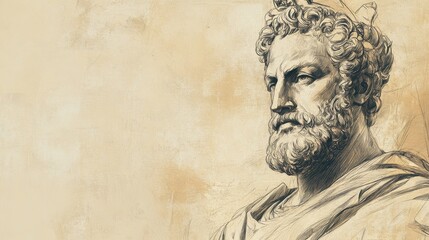 Fototapeta premium The Legacy of Mordecai: A Statue Erected in Susa to Commemorate His Greatness and Influence on the Jewish Community - Biblical Illustration