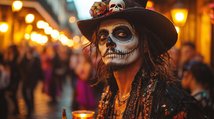 Obraz premium French Quarter Spells: Halloween Jazz Magic