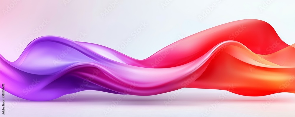 Poster vector design with abstract lava flow, soft reds, deep purples, warm pinks, fluid curves, gentle mov