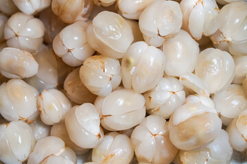 A lot of peeled longkong backgroun