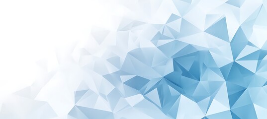 A modern, abstract low-poly pattern in cool tones with a central area for text