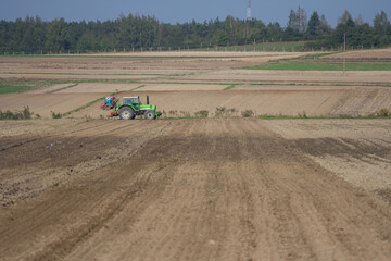 tractor in field