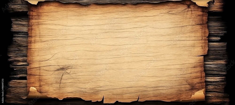 Poster a rustic, aged paper background with a worn central text space