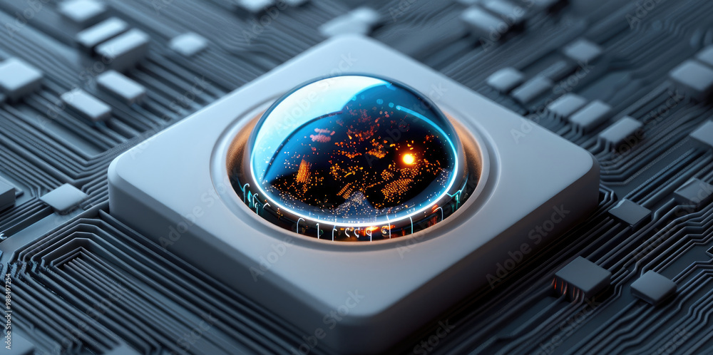 Aufkleber Quantum sensor for dark matter detection.
