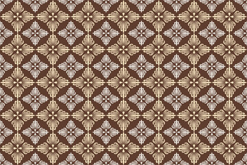 Oreintal Flora Damask Seamless pattern  embroidery, Indian style.  art ornament print.Design for carpet, cover,wallpaper, wrapping, fabric, clothing