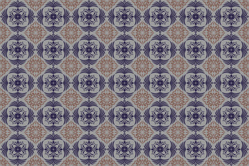 Oreintal Flora Damask Seamless pattern  embroidery, Indian style.  art ornament print.Design for carpet, cover,wallpaper, wrapping, fabric, clothing