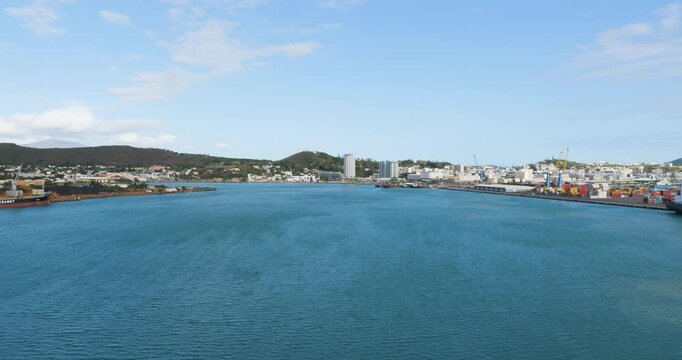 Sailing in to the harbour, Noumea New Caledonia.