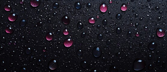 This image features vibrant, colorful spheres placed against a background of detailed, black layered waves in an abstract composition