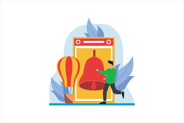 Fototapeta premium Travel Holiday Flat Design Illustration