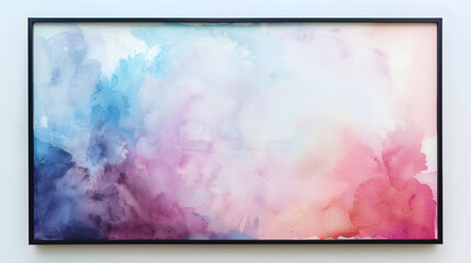Floating Canvas Frame Background watercolor