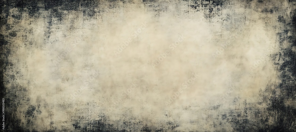 Poster a rustic, faded tapestry background with a central text space