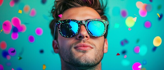 Social media influencer promoting a new music release, high-energy and vibrant, Music marketing