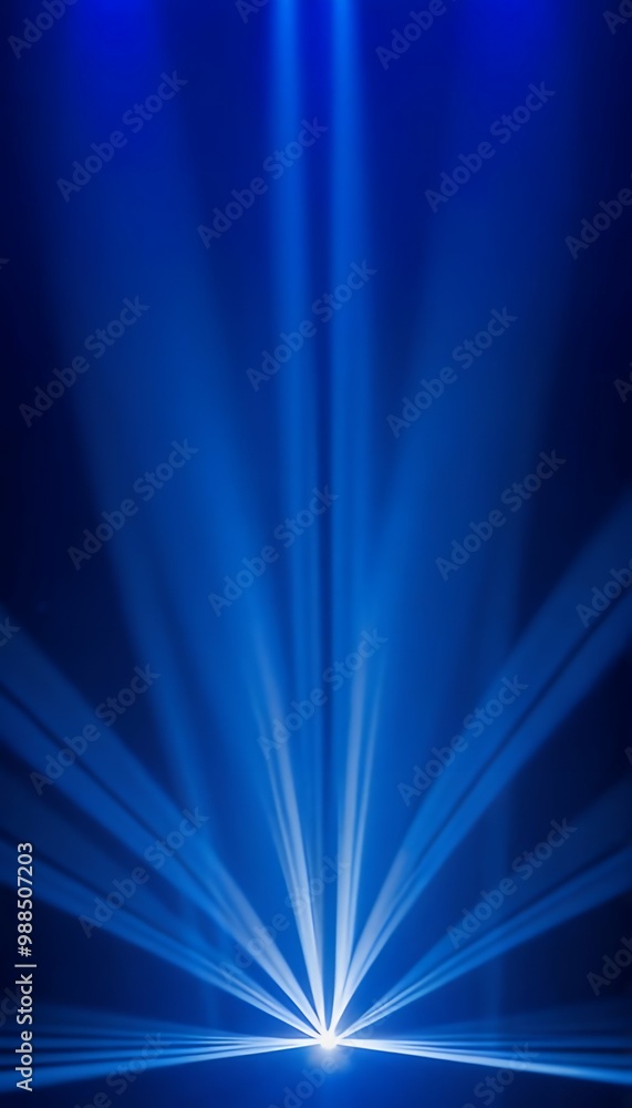 Poster royal blue beams spotlight background product placement background blue studio presentation stage sm