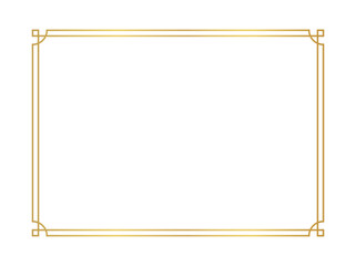 chinese frame rectangle line, certificate frame, antique china border gold frame, chinese new year frame outline