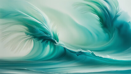 Crystal-clear blue waves ripple across the water, creating a mesmerizing liquid texture with droplets splashing and reflecting light