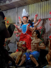 Goddess Durga Statue-Durga's unfinished Statue