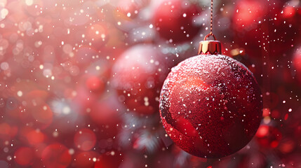 Beautiful bright Christmas background with copy space. AI Generated