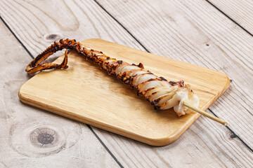 Delicous tasty Grilled octopus tentacle