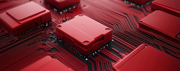 Augmented reality supply chain, digital cargo protection, cybersecurity in logistics, sleek tech design