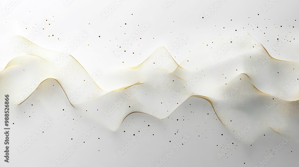 Poster minimalist new year card a light grey background and understated gold lines forming abstract shapes 