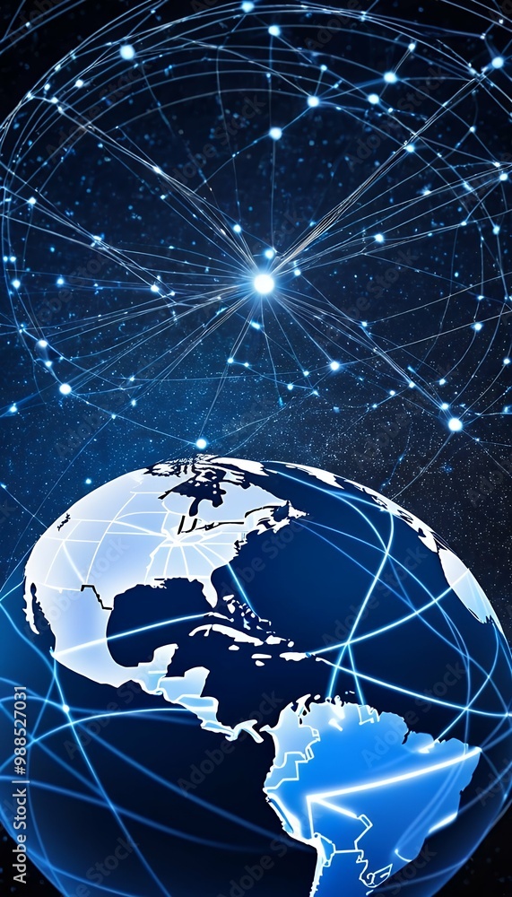 Aufkleber business quality iot illustration earth global high world technology communication network blockchai