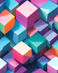 Obraz premium Clean blocks of color with smooth transitions seamless design pattern wallpaper