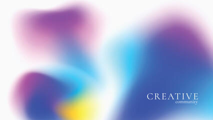 Abstract Vibrant gradient mesh background vector. Saturated Colors blurred fluid texture for Modern template for posters, ads banner, brochures, flyers, covers, websites.