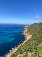 Fototapeta premium Vue depuis le phare du Cap Spartel, Tanger, Maroc