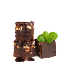 Nut Brownie, Homemade German Chocolate Cake, Chocolate Peanuts Cake, Brownie Square Piece