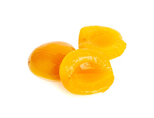 Canned Peaches, Apricot Halves in Syrup, Yellow Fruit Dessert, Tinned Nectarine Compote