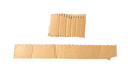 Cardboard Pieces Textured Background, Carton Piece with Copy Space, Ripped Kraft Paper Wallpaper