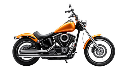 Obraz premium motorbike chopper isolated on a transparent background