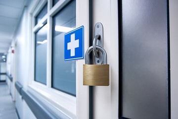 Locked Hospital Door