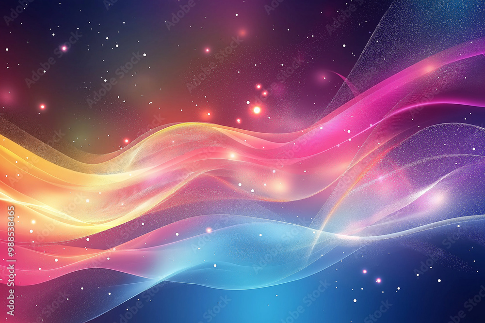 Poster abstract colorful background with smooth line