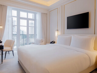 Fototapeta premium Boutique hotel luxury hotel room