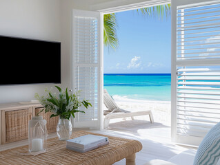 bright and beachy interior