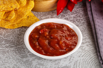 Spicy mexican sauce Salsa dip