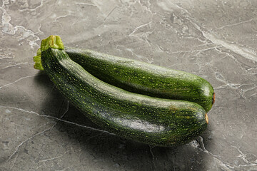 Raw young small green zucchini