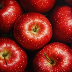 Close-Up of Bright Red Apples Prompts