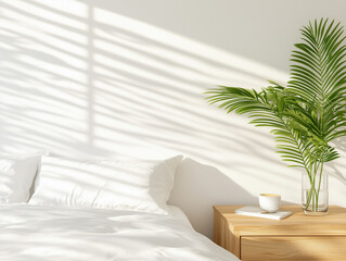 Contemporary Bedroom. Loft Interior Design Background