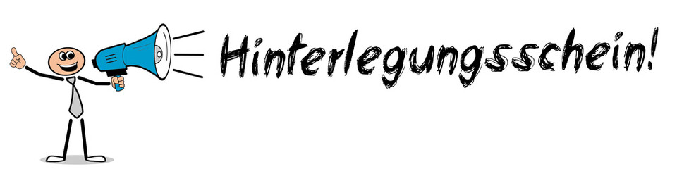 Hinterlegungsschein!