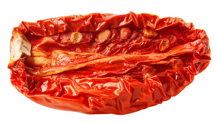dried Tomato isolated on white background, full depth of field