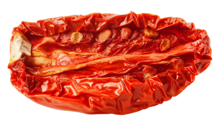 dried Tomato isolated on white background, full depth of field