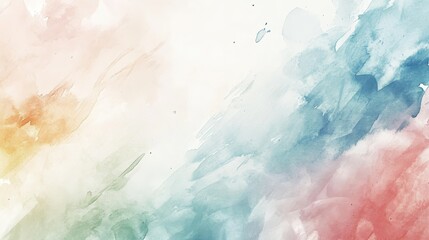 Serene Watercolor Landscape: Ethereal Brushstrokes of Nature