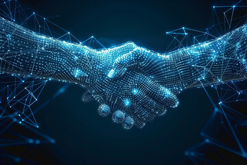 Digital Representation of Human Connection in Blue