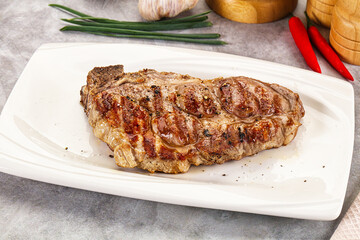 Grilled pork sirloin for dinner